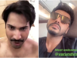 Arjun Kapoor sends a special surprise to his buddy Varun Dhawan on the sets of Sui Dhaaga