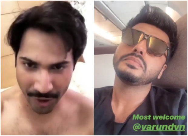 Arjun Kapoor sends a special surprise to his buddy Varun Dhawan on the sets of Sui Dhaaga