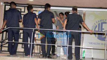 Arjun Rampal with wife Mehr at Holy Family Hospital, Bandra