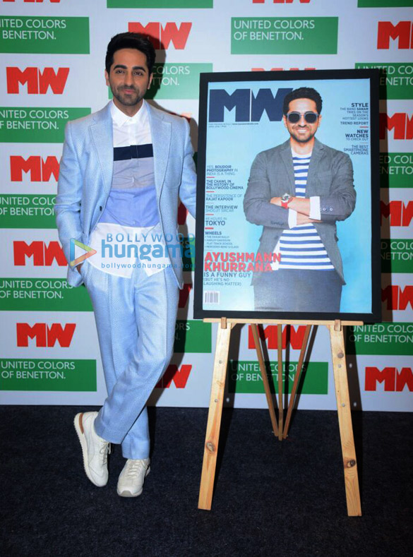 ayushmann khurrana graces the cover launch of the magazine mans world 3