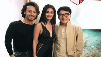 Baaghi 2 couple Disha Patani and Tiger Shroff pose with their favourite Jackie Chan