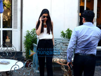 Daina Penty spotted at Taj Mahal Tea House in Bandra