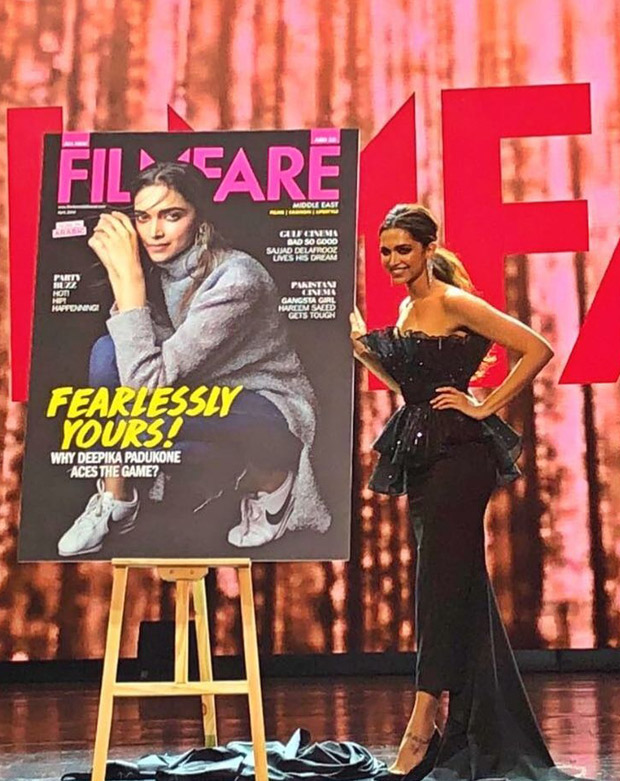 Deepika Padukone in Amit Aggarwal at Filmfare Middle East relaunch