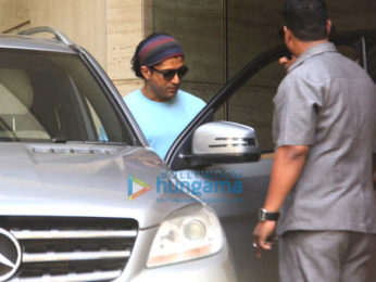 Farhan Akhtar snapped at a dubbing studio