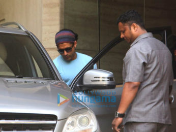 Farhan Akhtar snapped at a dubbing studio