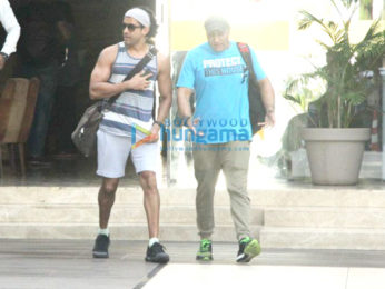 Farhan Akhtar spotted at Otters Club in Bandra