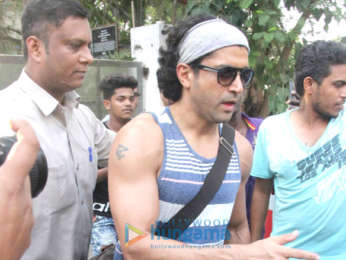 Farhan Akhtar spotted at Otters Club in Bandra