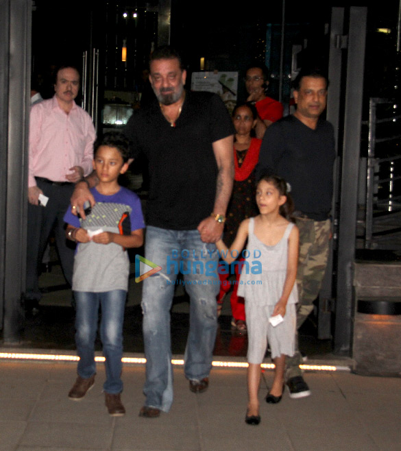 Sanjay Dutt snapped with family spotted at Yauatcha, BKC Sanjay Dutt snapped with family spotted at Yauatcha, BKC