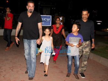 Sanjay Dutt snapped with family spotted at Yauatcha, BKC