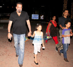 Sanjay Dutt snapped with family spotted at Yauatcha, BKC