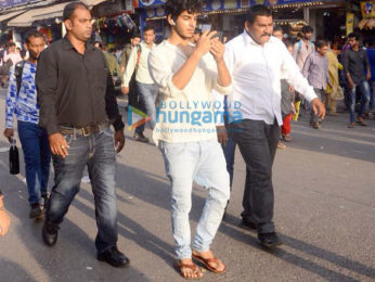 Ishaan Khatter snapped promoting Beyond the Clouds in a local train