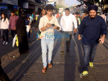 Ishaan Khatter snapped promoting Beyond the Clouds in a local train