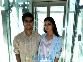 Ishaan Khatter, Malavika Mohanan and Majid Majidi promote their film Beyond The Clouds at INOX Atria Mall