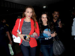 Iulia Vantur and Preity Zinta snapped at the airport