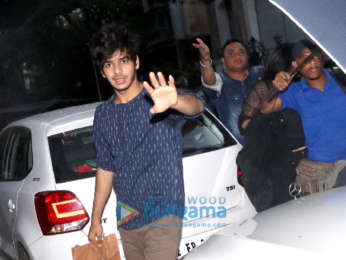 Janhvi Kapoor, Ishaan Khatter, Boney Kapoor and Shashank Khaitan spotted after Dhadak wrap up