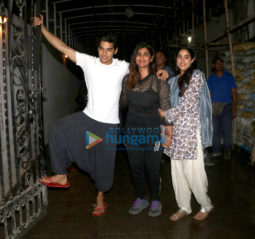 Janhvi Kapoor, Ishaan Khatter, Boney Kapoor and Shashank Khaitan spotted after Dhadak wrap up