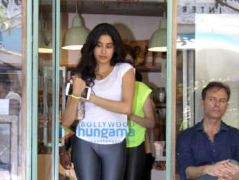 Janhvi Kapoor spotted at The Kitchen Garden in Bandra