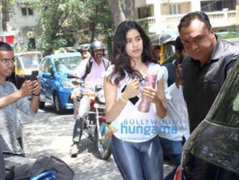 Janhvi Kapoor spotted at The Kitchen Garden in Bandra