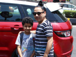Kailash Kher spotted with his son in Juhu