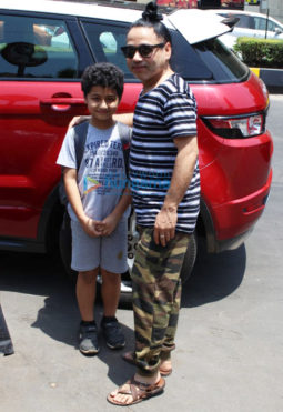 Kailash Kher spotted with his son in Juhu