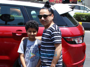 Kailash Kher spotted with his son in Juhu