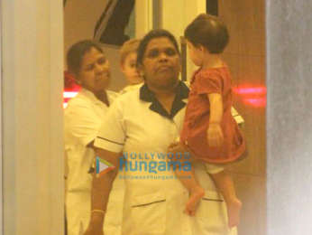 Karan Johar spotted with his kids Yash Johar and Roohi Johar in Bandra