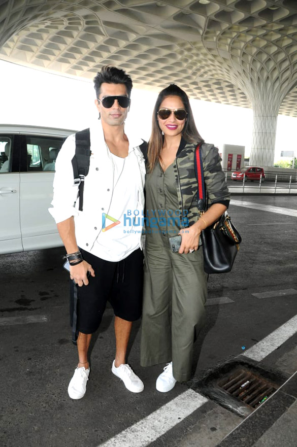 Karan Singh Grover, Bipasha Basu and Kartik Aaryan snapped at the airport Karan Singh Grover, Bipasha Basu and Kartik Aaryan snapped at the airport