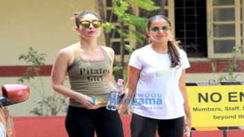 Kareena Kapoor Khan, Kunal Khemu and Amrita Arora spotted at the gym in Bandra