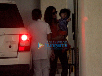 Kareena Kapoor Khan and Karisma Kapoor snapped with Taimur Ali Khan in Bandra