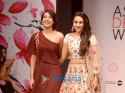 Karisma Kapoor walks the ramp for designer Priya Rout at the Asian Designer Week in New Delhi