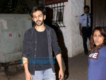 Kartik Aaryan snapped at Sanjay Leela Bhansali's residence in Juhu