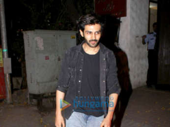 Kartik Aaryan snapped at Sanjay Leela Bhansali's residence in Juhu