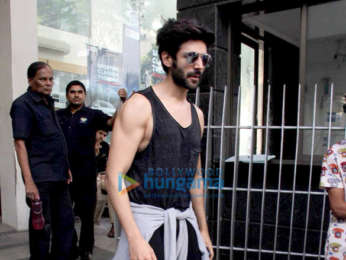Kartik Aaryan spotted after a work-out session at the gym