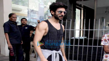 Kartik Aaryan spotted after a work-out session at the gym