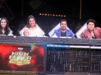 Lara Dutta and Sajid Khan at High Fever sets