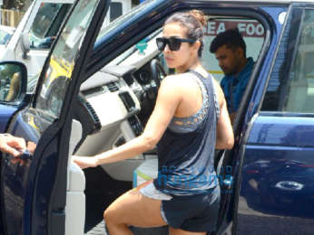 Malaika Arora spotted at the gym in Bandra