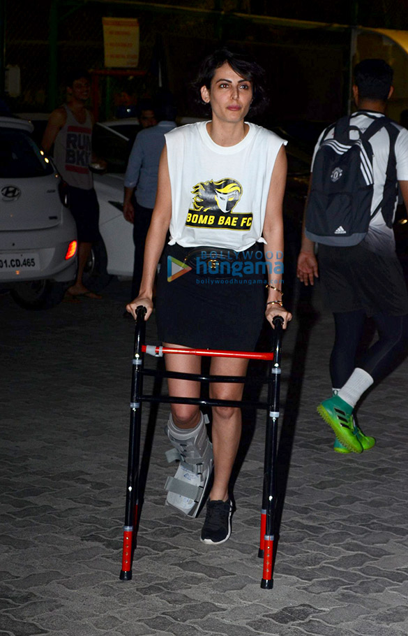 Mandana Karimi, Mandira Bedi and Gabriella Demetriades spotted at football ground in Bandra Mandana Karimi, Mandira Bedi and Gabriella Demetriades spotted at football ground in Bandra
