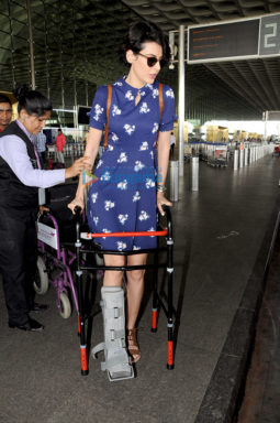 Mandana Karimi snapped at the airport