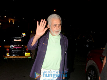Naseeruddin Shah snapped with wife at BKC