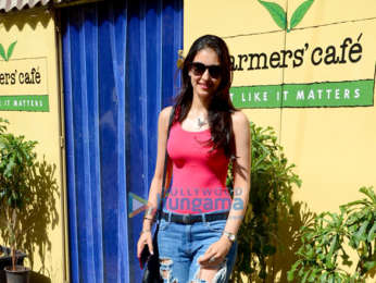 Navneet Kaur and Mark Robinson spotted at Farmers' Cafe in Bandra