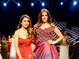 Neha Dhupia walks the ramp for Sonaakshi Raaj at the Blenders Pride Fashion Tour