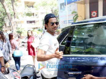 Rajkummar Rao and Patralekha spotted at The Kitchen Garden in Bandra