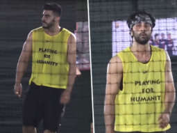 Ranbir Kapoor And Arjun Kapoor Play Football Spotted At Juhu Sport Ground