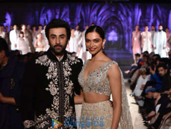 Ranbir Kapoor and Deepika Padukone walk the ramp for Mijwan