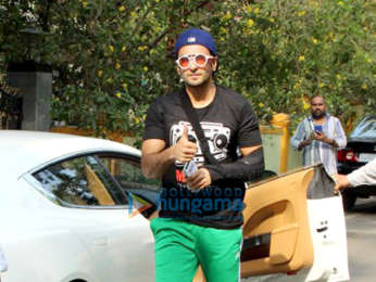 Ranveer Singh spotted at a salon