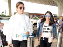 Raveena Tandon with daughter, Nora Fatehi snapped at the airport