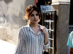 Rhea Chakraborty snapped at Ramesh Taurani’s office