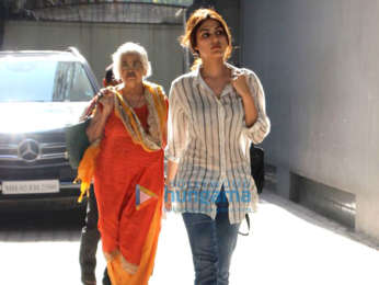 Rhea Chakraborty snapped at Ramesh Taurani's office