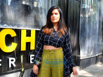Richa Chadda and Rahul Bhatt promote their film Daas Dev in Bandra