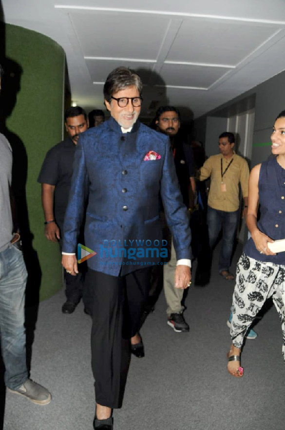 rishi kapoor and amitabh bachchan snapped promoting their film 102 not out at the star sports office 9